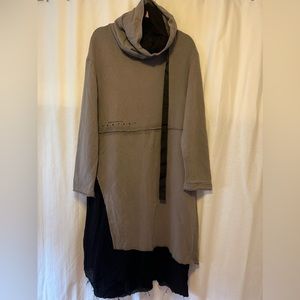 Studio B3 Regeena Lagenlook Sweatshirt Dress L EUC